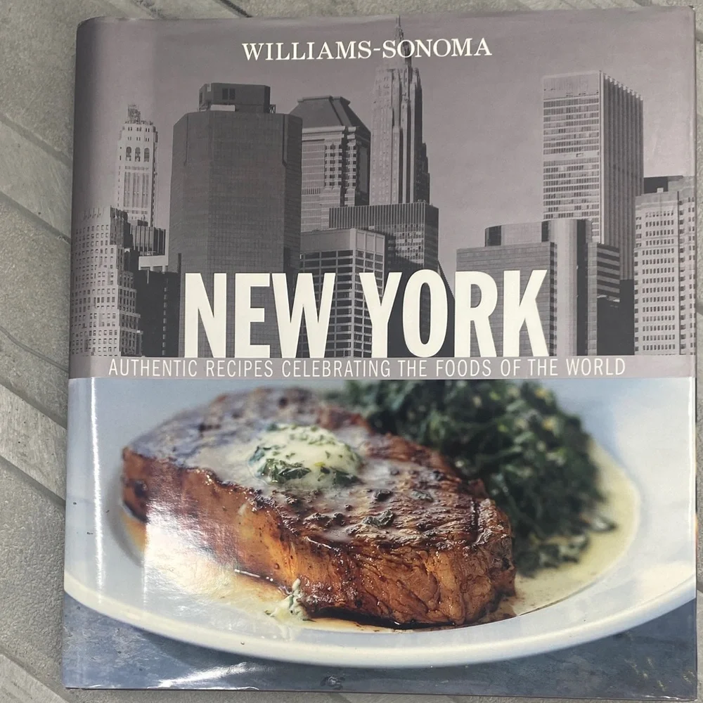 Williams Sonoma New York Cookbook with Gray and Blue Cover